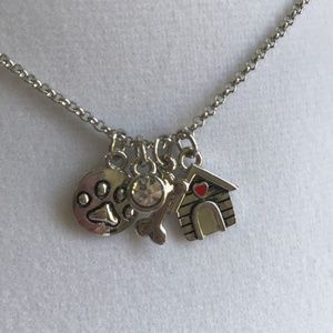 Silver "Love My Dog" Necklace